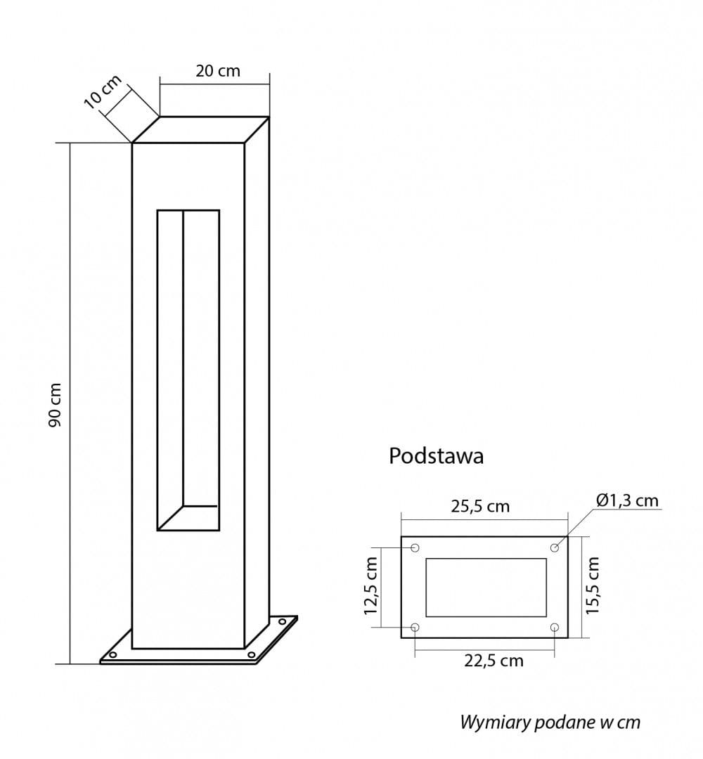 Lampa ogrodowa Rektan......jpg