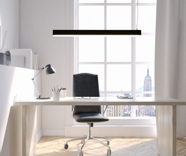 Lampa wisząca Astra line nad biurkiem.jpg