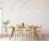 Lampa wisząca Una 4 beige L w jadalni w stylu skandynawskim.jpg