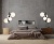Lampa wisząca Bloom 4 black sypialni.jpg