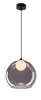 pol_pl_Brin-lampa-sufitowNowoczesna lampa wisząca Brin – czarna oprawa z dymionym i białym kloszem, kulisty kształt, eleganckie oświetlenie