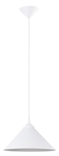 Lampa wisząca Zuma biała - zdjęcie lampy na białym tle..