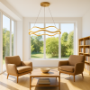 Lampa LED Vave w salonie  w stylu skandynawskim