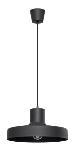 Lampa wiszaca Bilo czarna zdjęcie produktu na białym tle.