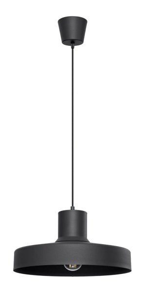 Lampa wiszaca Bilo czarna zdjęcie produktu na białym tle.