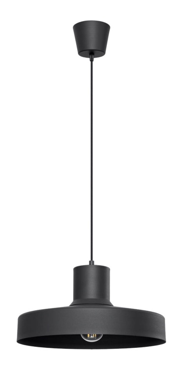 Lampa wiszaca Bilo czarna zdjęcie produktu na białym tle.