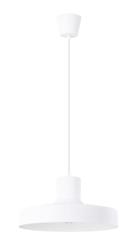 Lampa wiszaca Bilo biała zdjęcie lampy na białym tle.