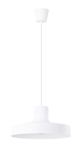 Lampa wiszaca Bilo biała zdjęcie lampy na białym tle.