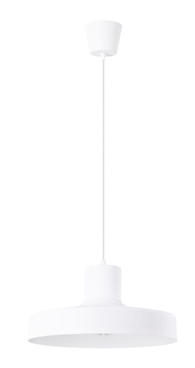 Lampa wiszaca Bilo biała zdjęcie lampy na białym tle.