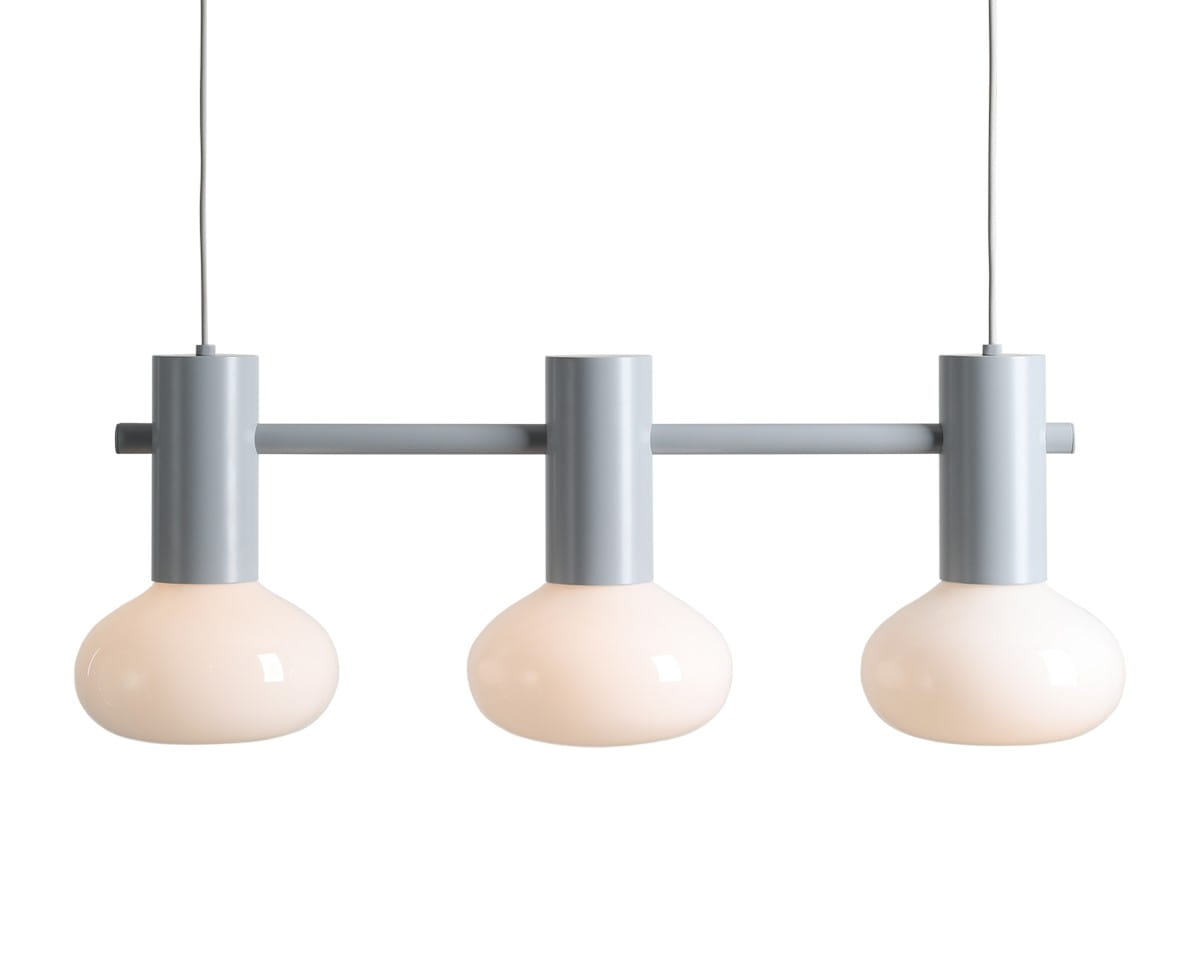 Lampa wisząca Flo 3 grey S
