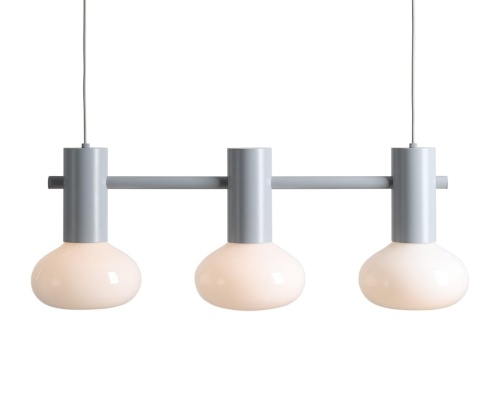 Lampa wisząca Flo 3 grey S