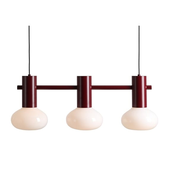 Lampa wisząca Flo 3 ruby S