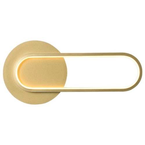 Kinkiet Monet owal złoty.jpgKinkiet LED Monet owal gold w złotym kolorze, nowoczesny kinkiet ścienny o owalnym kształcie z wbudowanym oświetleniem LED, idealny do sypialni i salonu.