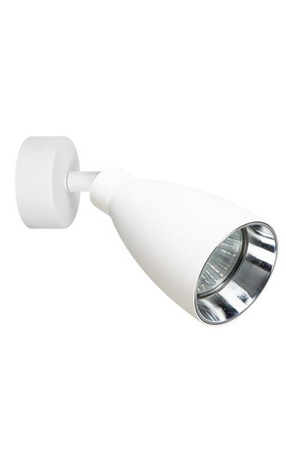 Kinkiet ścienny - biel i chrom od 4fundesign.com
