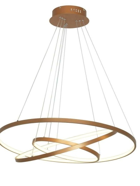 Lampa LED Ring 3 złota.