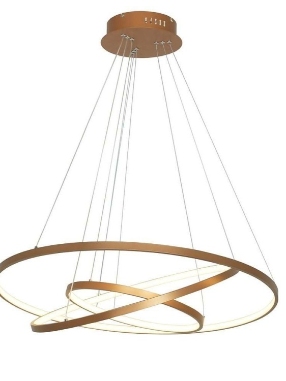 Lampa LED Ring 3 złota.