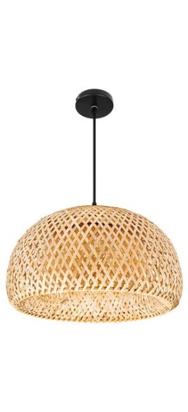 Bambusowa lampa wisząca idealna do kuchni, jadalni i salonu