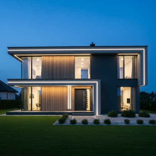 Nowoczesne linie led.