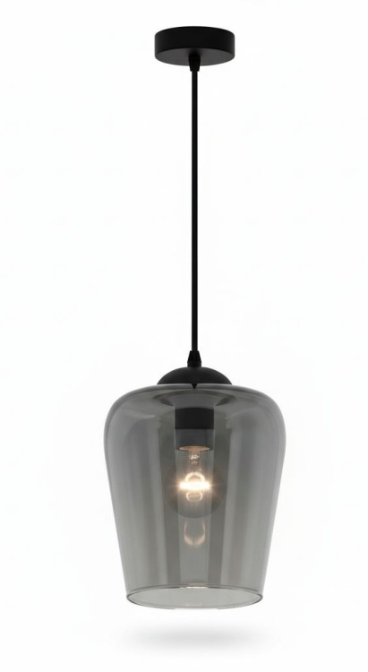 Lampa wisząca Tulipan - klosz dymiony.