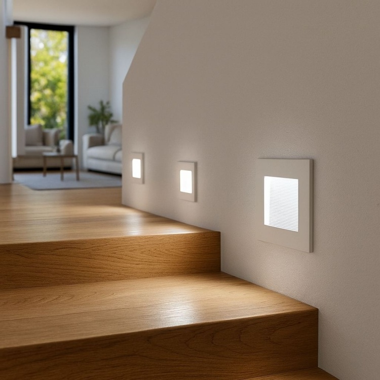 lampka schodowa biała.