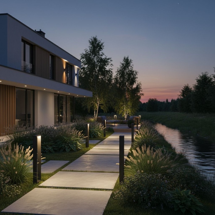 Form 80 stojąca lampa ogrodowa.