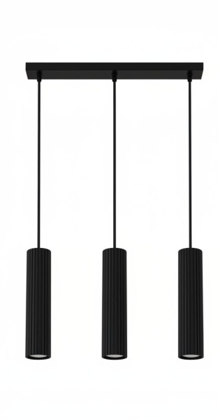 Lampa wisząca Arcus 3L czarna.