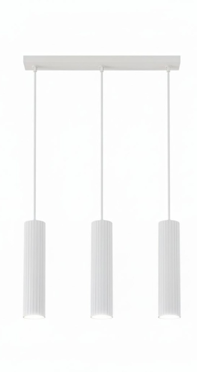 Lampa wisząca Arcus 3L biała.