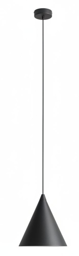 Lampa wisząca Stożek czarna.