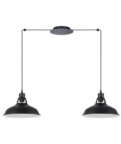 Industrialna lampa wisząca Twin.