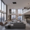 Lampa wisząca Manhattan w penthousie.