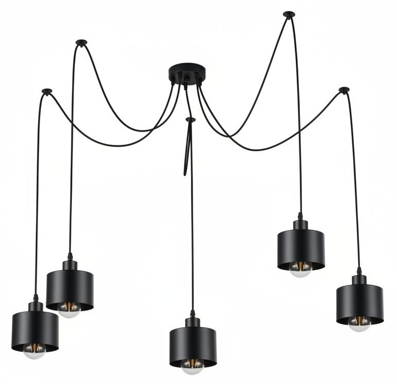 Lampa pająk Chris 5 ramion.