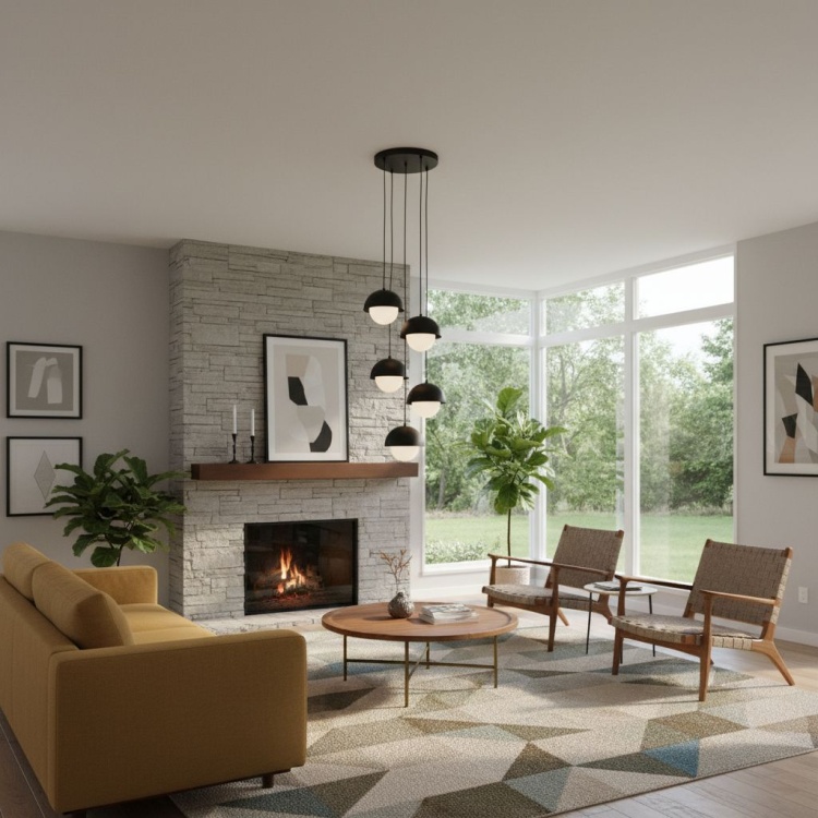 Lampa Modo 5 czarna.