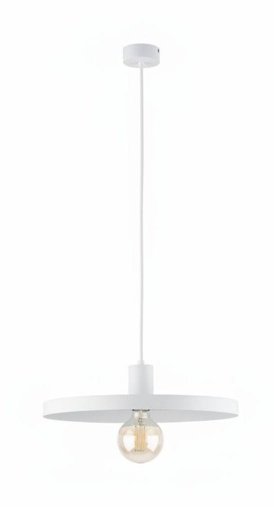 Lampa wisząca Dysk 40 biała.