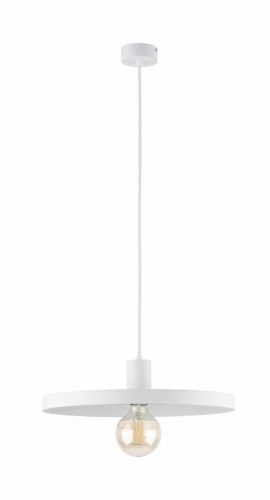 Lampa wisząca Dysk 40 biała.