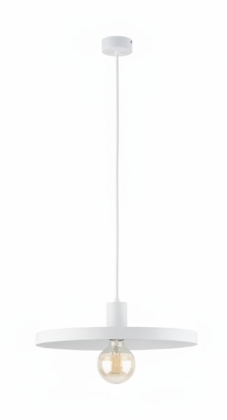 Lampa wisząca Dysk 40 biała.