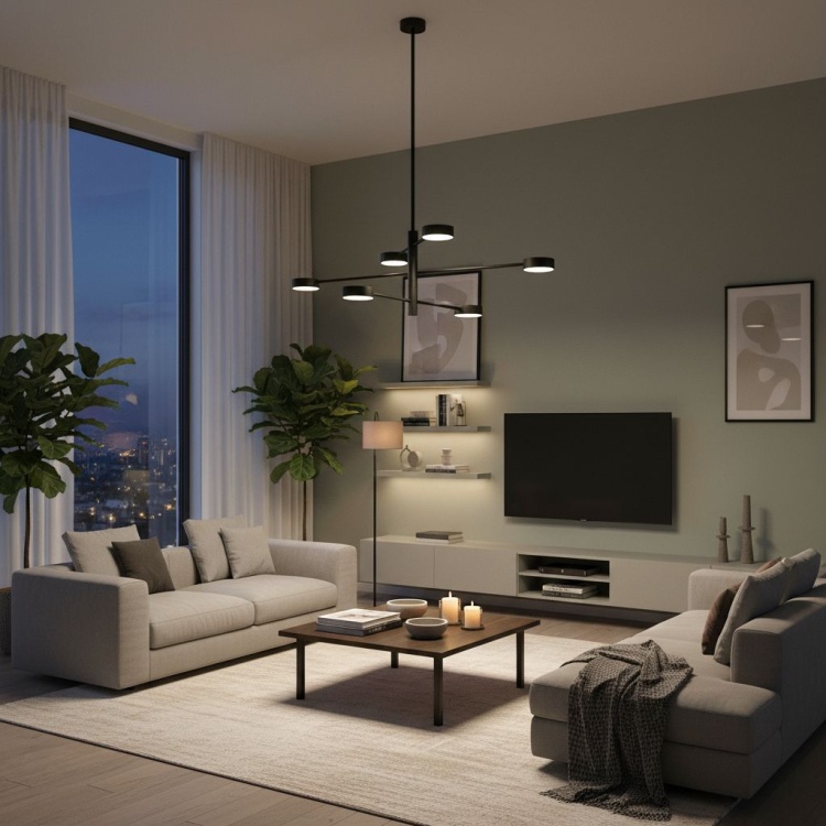 Żyrandol black VI .