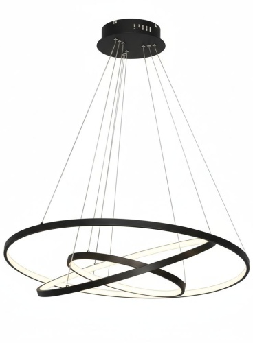 Lampa LED Ring 3 czarna.