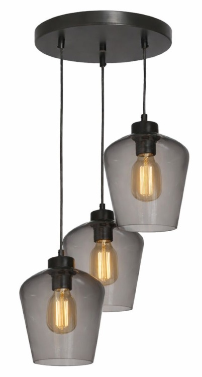 Lampa Santi 3P dymione klosze.