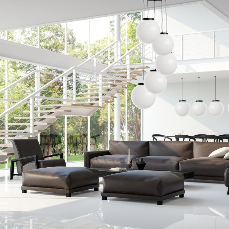 Lampa Kula do dużego salonu