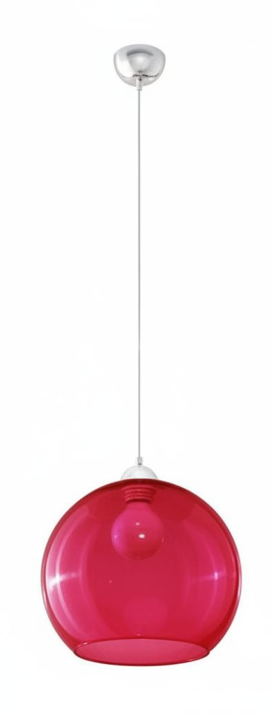 Lampa wisząca Ball czerwona.