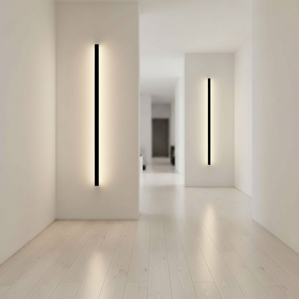 Kinkiety LED Linia w korytarzu 2.