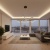 Lampa LED Trio w salonie.