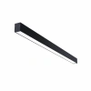 sufitowa lampa liniowa LED czarna nowoczesne oświetlenie sufitowe minimalistyczna lampa do nowoczesnych wnętrz.