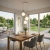 Lampa wisząca Arcus ball 3p white w jadalni
