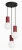 Lampa wisząca Arcus ball 3P bloody red