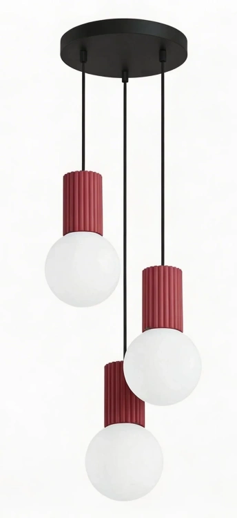 Lampa wisząca Arcus ball 3P bloody red