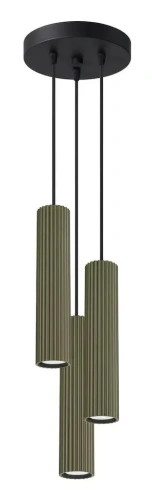 Karbowana lampa Arcus 3P green olive