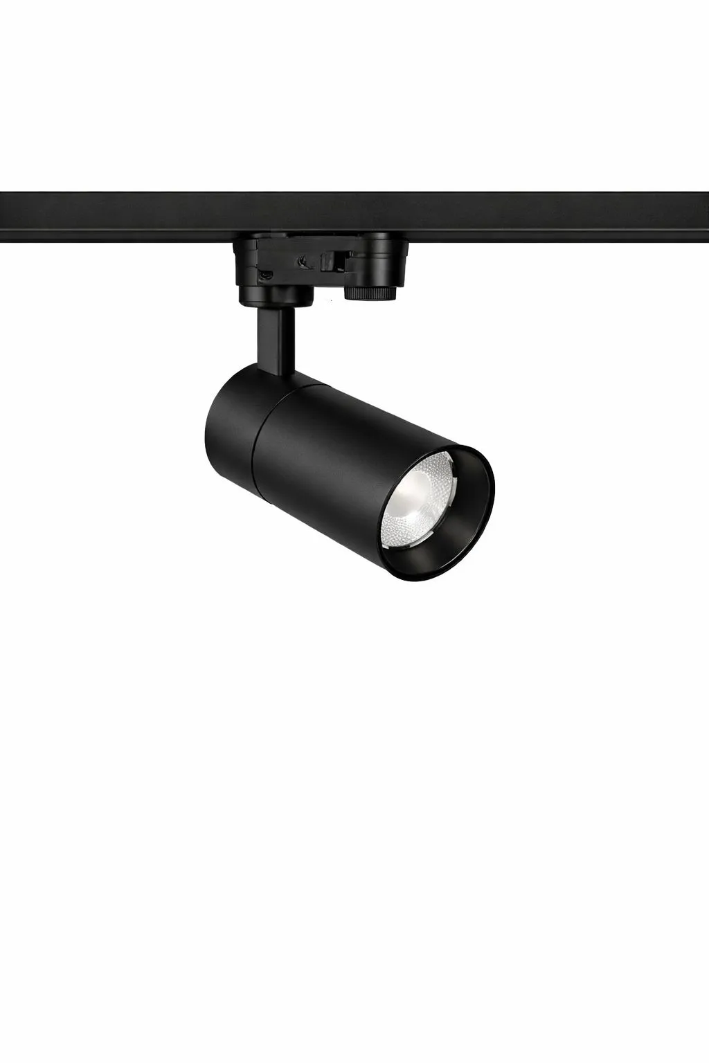 Reflektor szynowy Astra 10W czarny z LED COB i zmienną barwą światła 3000K, 4000K, 6500K.