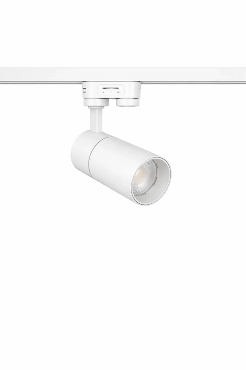 Reflektor Astra do szynoprzewodów 3 fazowowych zmienna temperatura barwowa 10W biały. Reflektor szynowy Astra 10W biały z LED COB i zmienną barwą światła 3000K, 4000K, 6500K