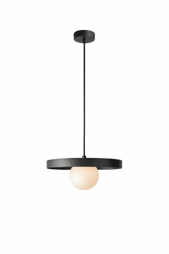 Lampa Dysk 30 z białym kloszem